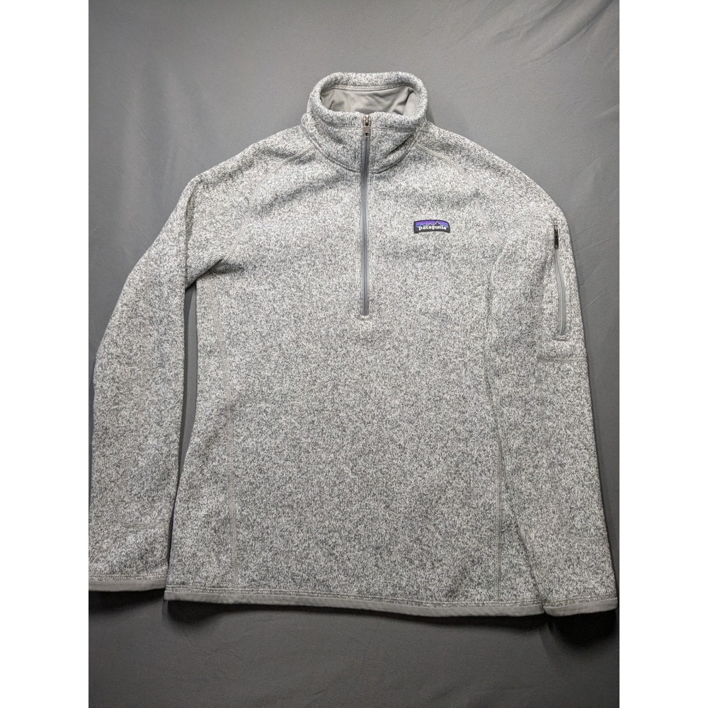 Patagonia Better Sweater Womens XS Grey Heather 1/4 Zip Fleece Pullover Jacket